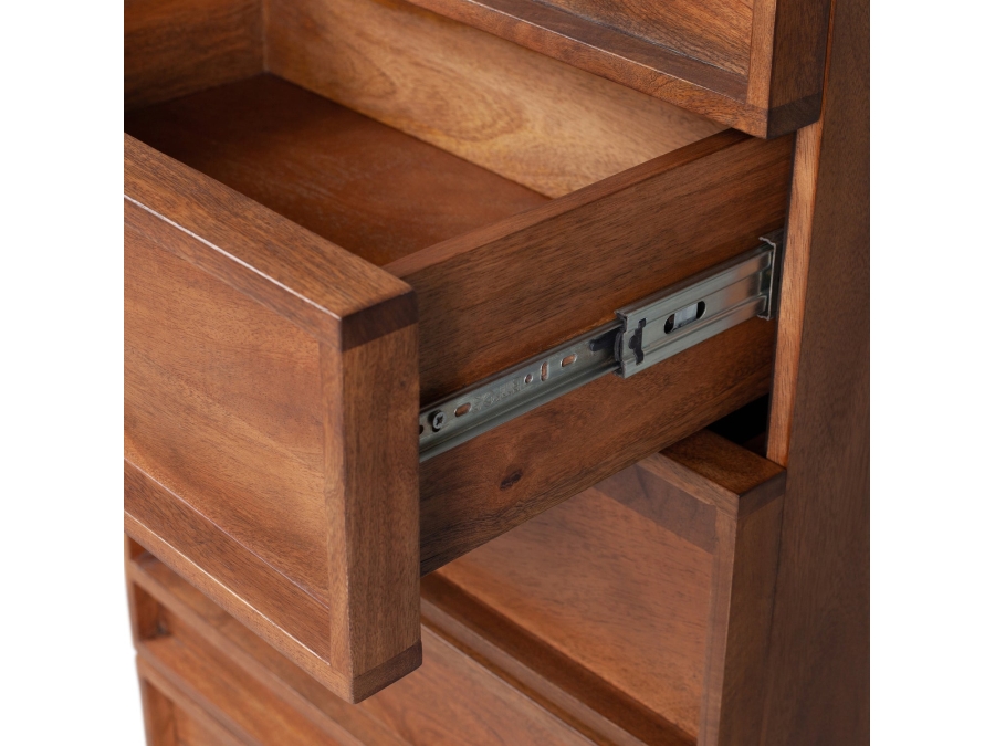 Woood Forrest 5-ladenkast - mango hout / naturel - Afbeelding 7