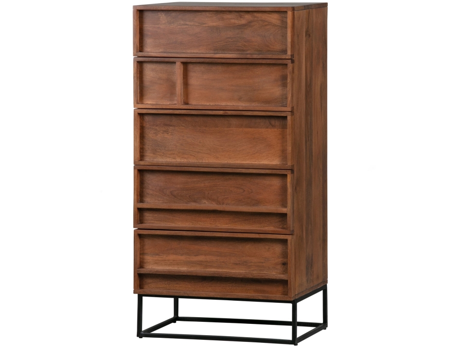 Woood Forrest 5-ladenkast - mango hout / naturel