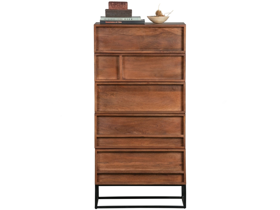 Woood Forrest 5-ladenkast - mango hout / naturel - Afbeelding 5