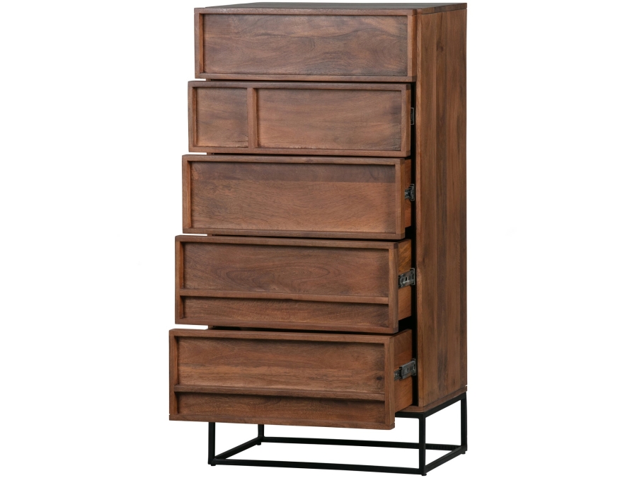 Woood Forrest 5-ladenkast - mango hout / naturel - Afbeelding 6