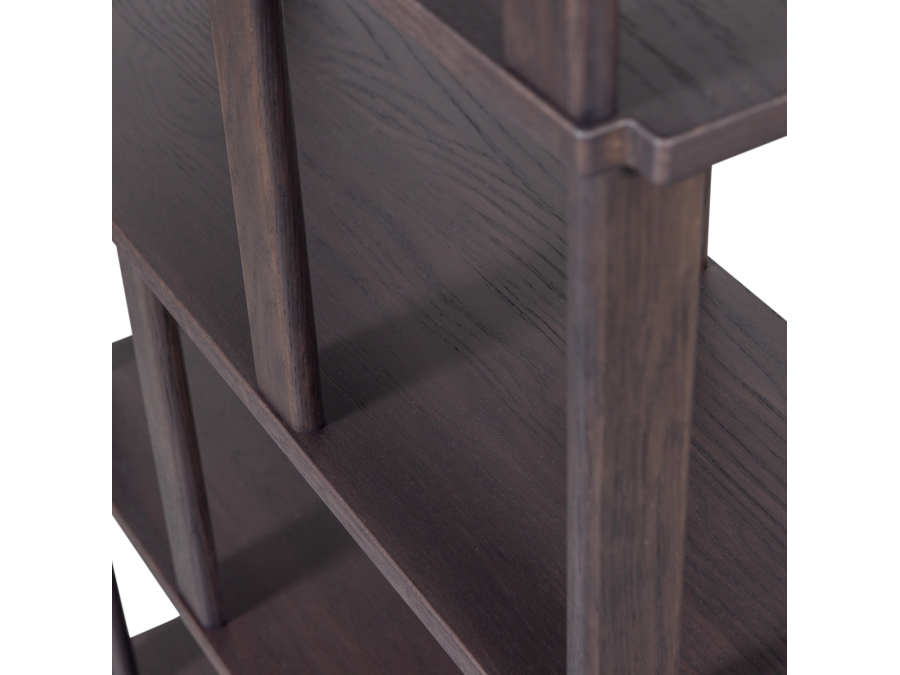 Woood Riss boekenkast - eikenhout / mystic brown - Afbeelding 6