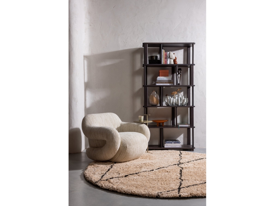 Woood Riss boekenkast - eikenhout / mystic brown - Afbeelding 3