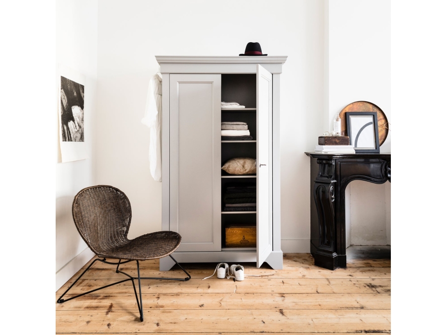 Woood Isabel brocante kast - grenen / betongrijs - Afbeelding 3