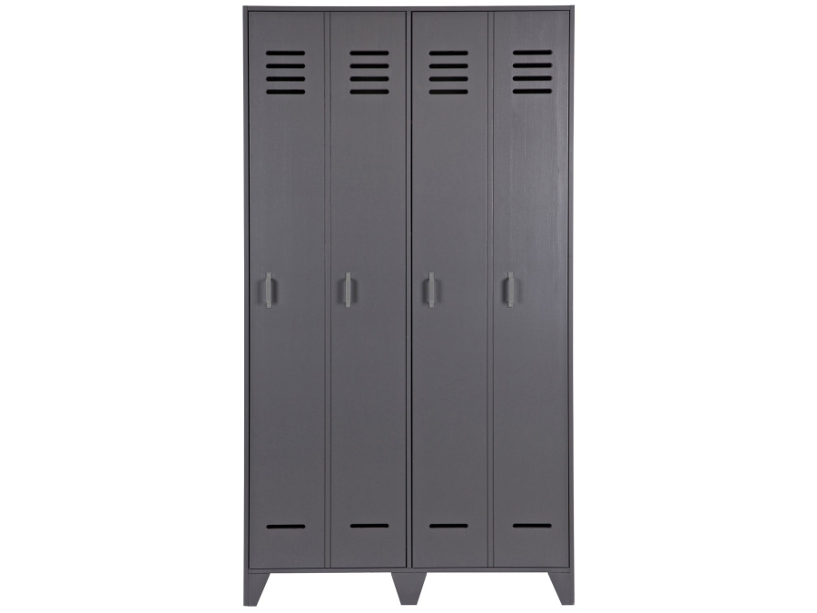 Woood Stijn 2-deurs lockerkast - steel grey - Afbeelding 3