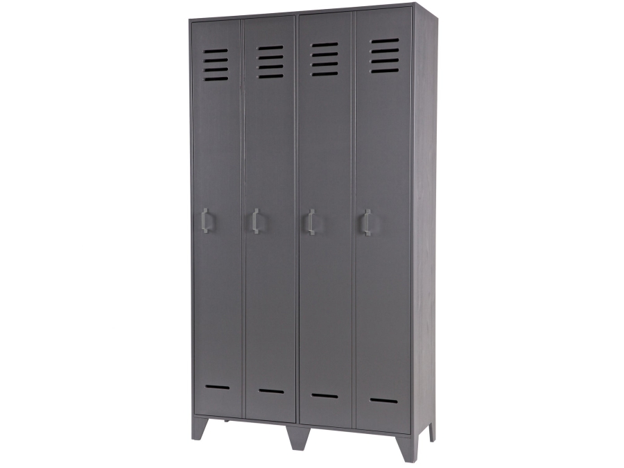 Woood Stijn 2-deurs lockerkast - steel grey