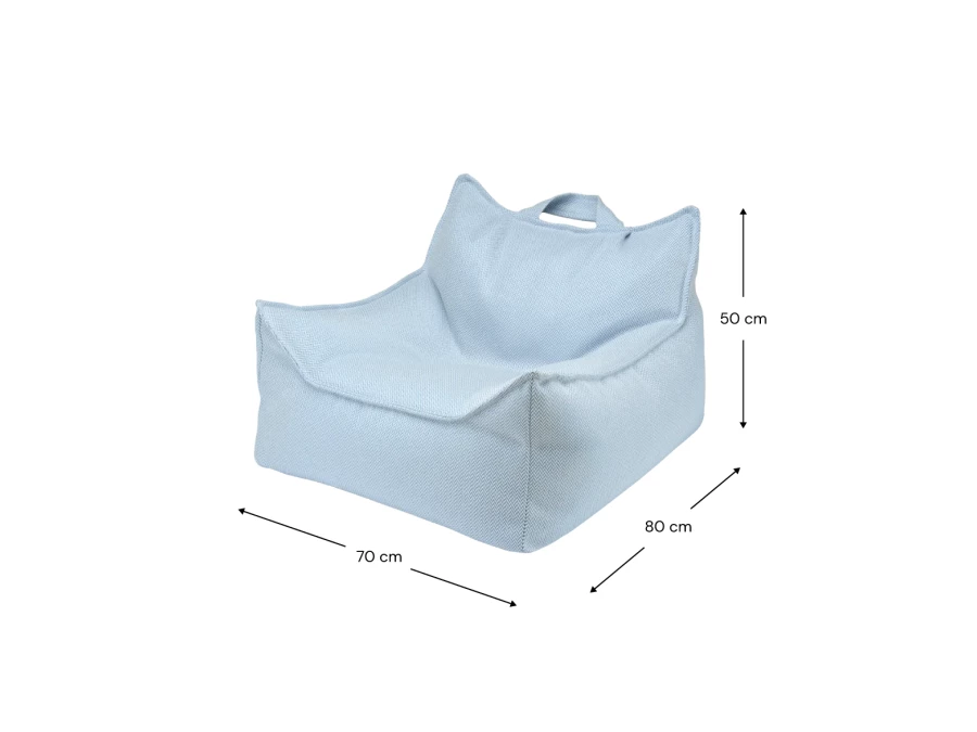 WigiWama Outdoor beanbag chair - Azure - Afbeelding 3