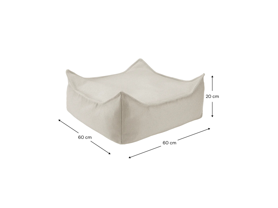 WigiWama Outdoor square ottoman - Terra - Afbeelding 3