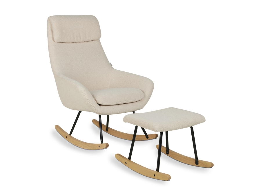 Quax Nordic schommelstoel adult Sheep Beige - Afbeelding 4