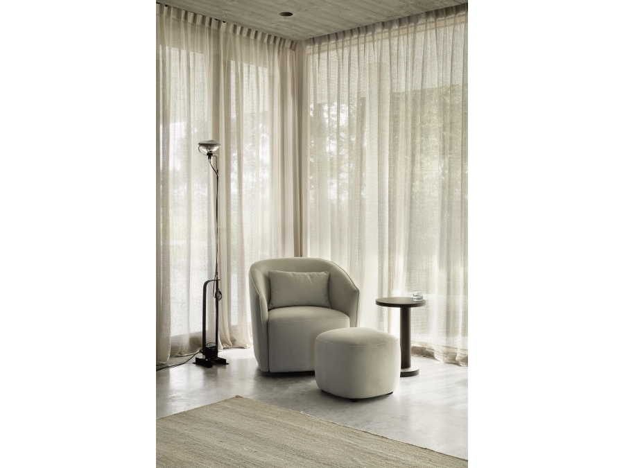 Quax Gomi swivel & gliding chair Mohair beige - Afbeelding 6