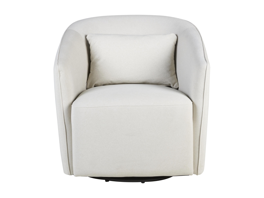 Quax Gomi swivel & gliding chair Mohair beige - Afbeelding 2
