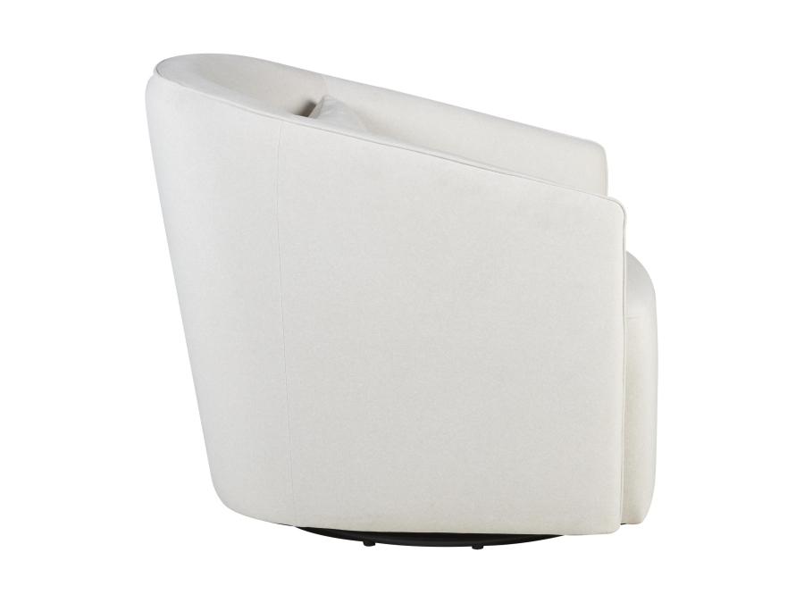 Quax Gomi swivel & gliding chair Mohair beige - Afbeelding 4