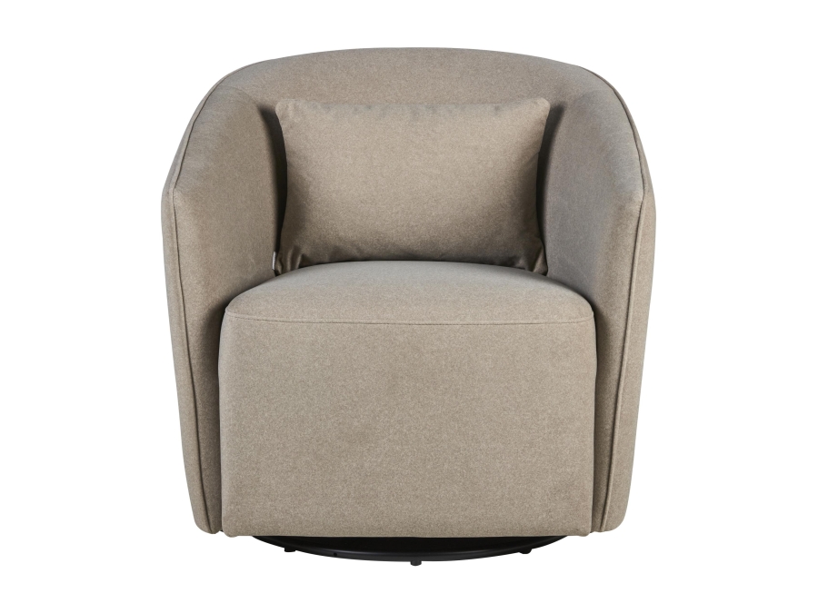 Quax Gomi swivel & gliding chair Mohair latte - Afbeelding 2
