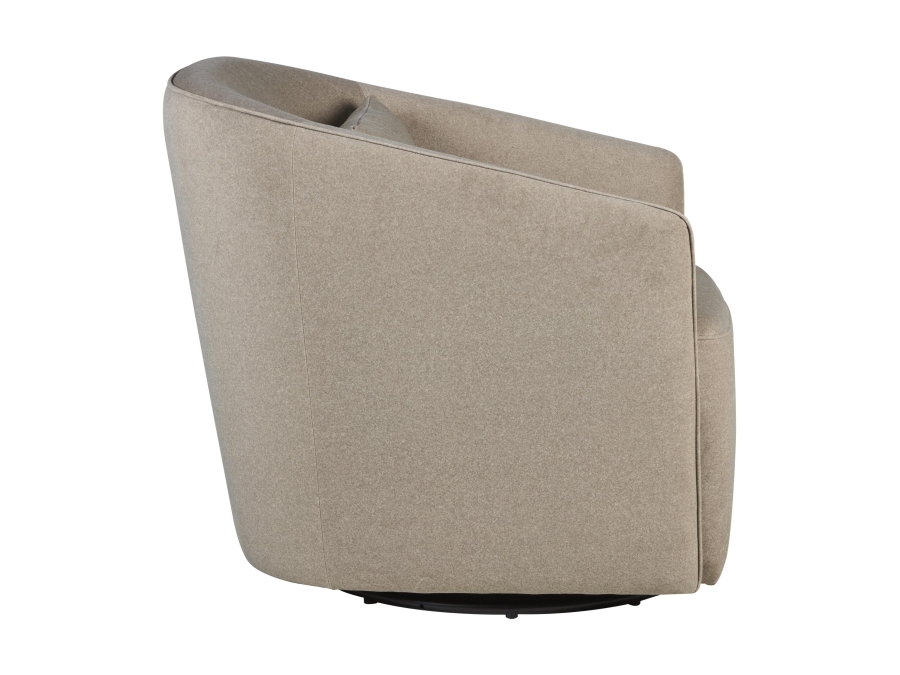 Quax Gomi swivel & gliding chair Mohair latte - Afbeelding 3