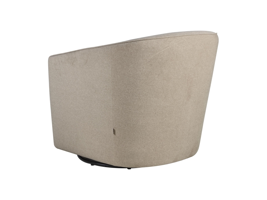 Quax Gomi swivel & gliding chair Mohair latte - Afbeelding 5