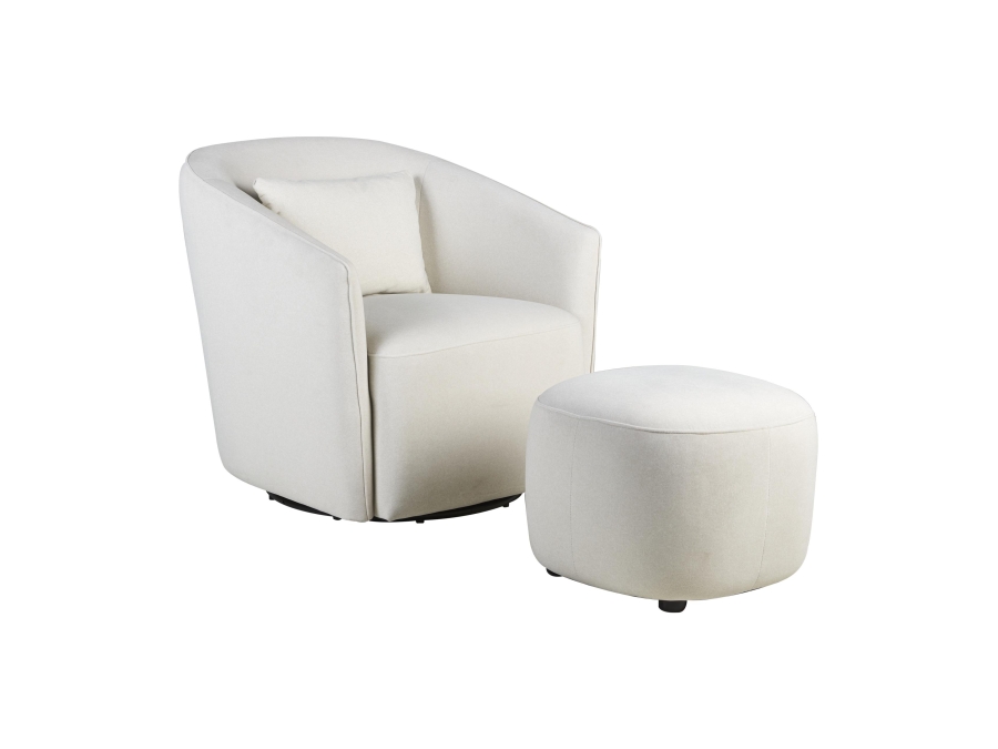 Quax Gomi ottoman Mohair beige - Afbeelding 2