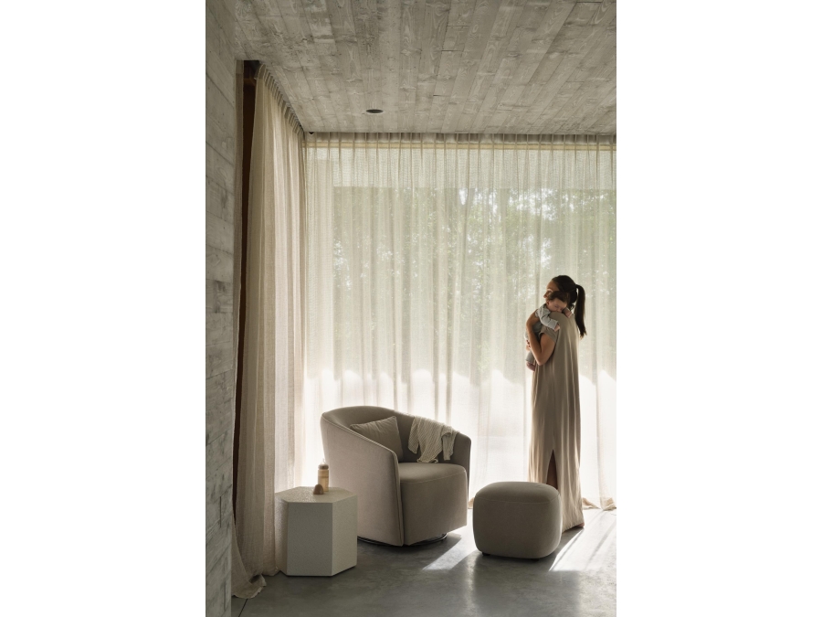 Quax Gomi ottoman Mohair latte - Afbeelding 3