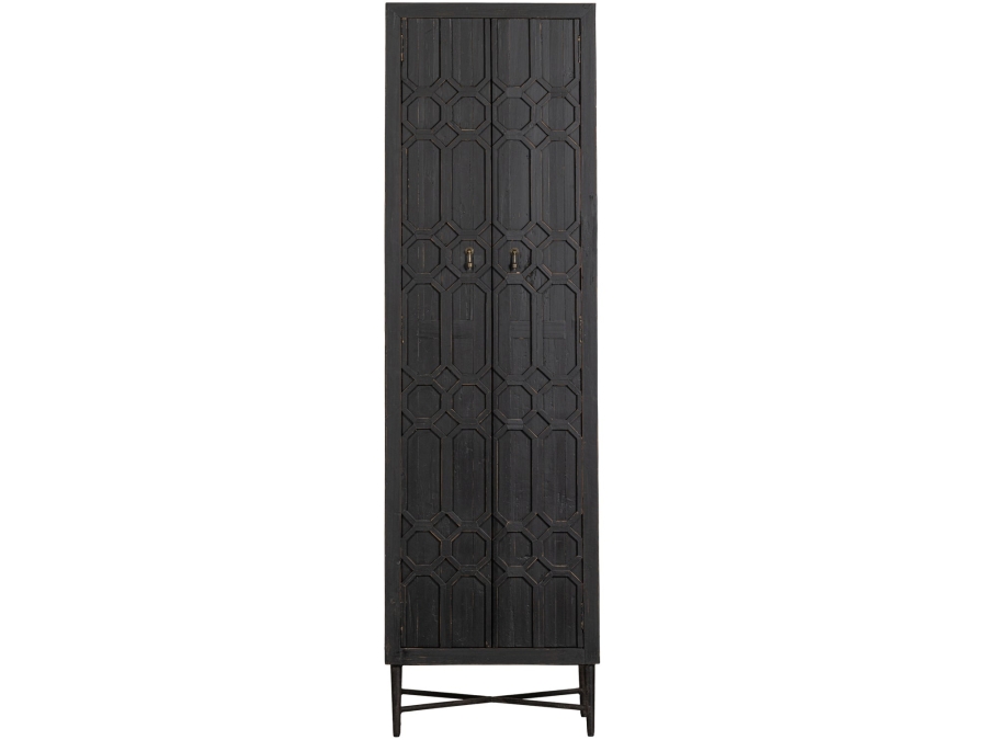 Woood bequest hoge kast - hout / zwart - Afbeelding 4