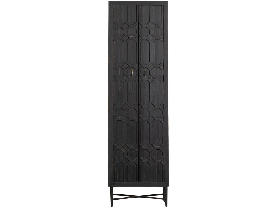 Woood bequest hoge kast - hout / zwart - Afbeelding 4