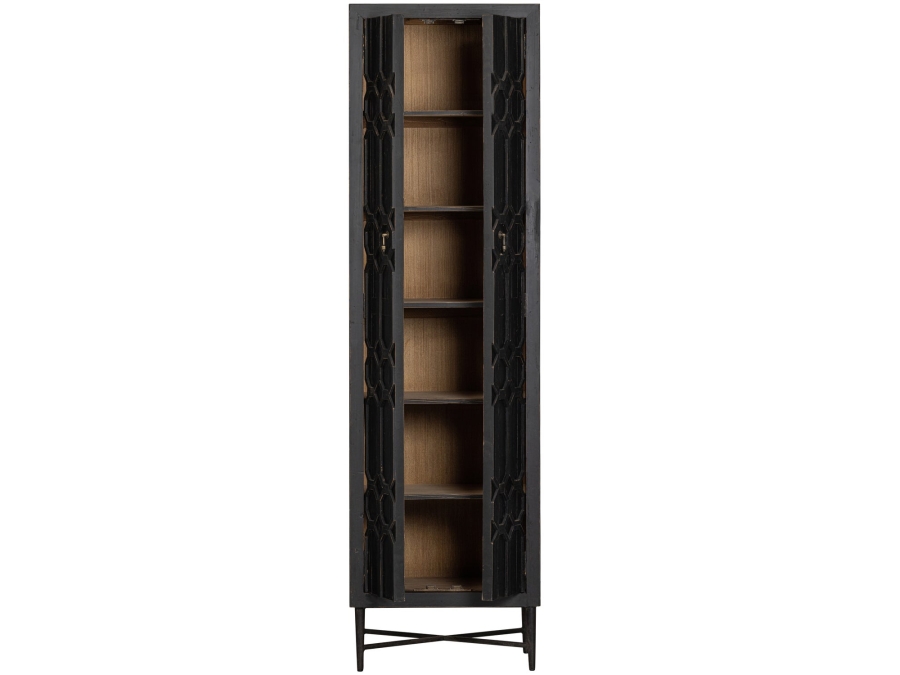 Woood bequest hoge kast - hout / zwart - Afbeelding 6