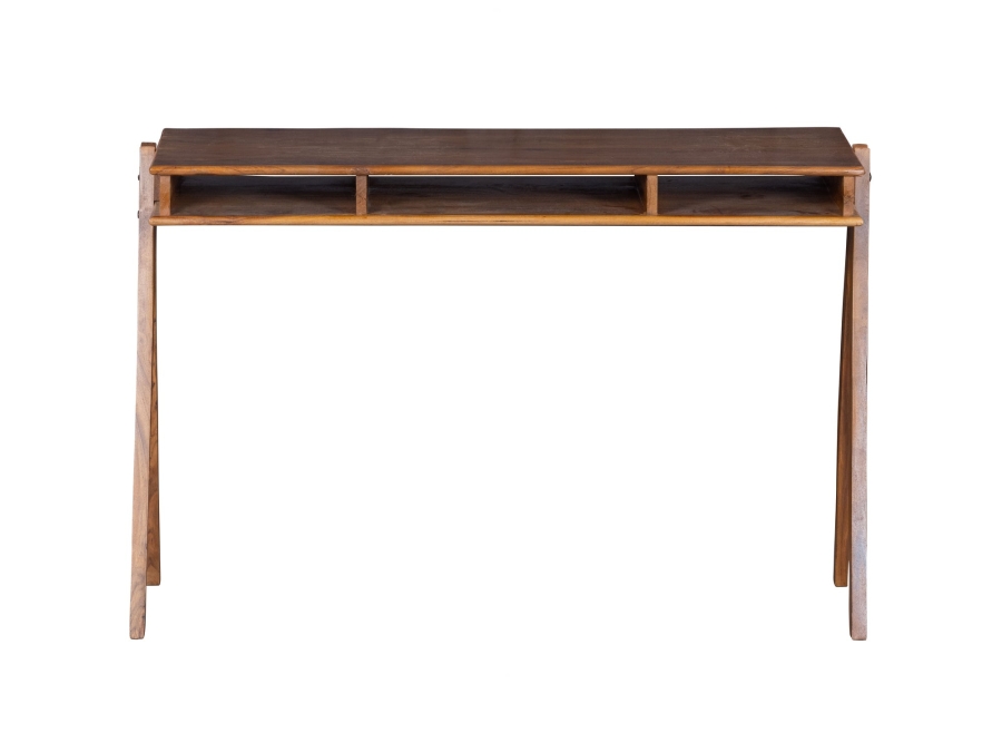 BePureHome Compartment bureau hout bruin - Afbeelding 3