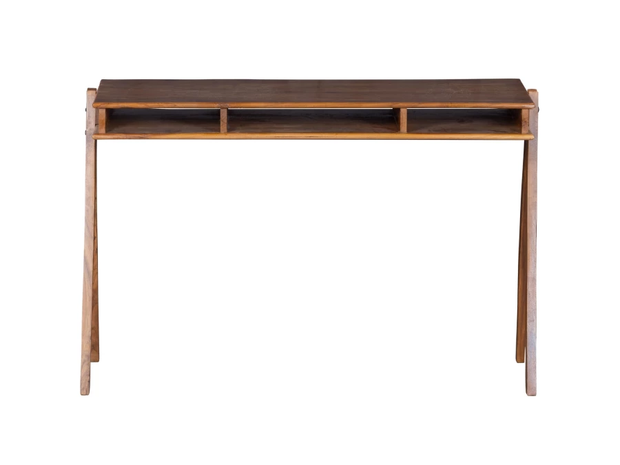 BePureHome Compartment bureau hout bruin - Afbeelding 3