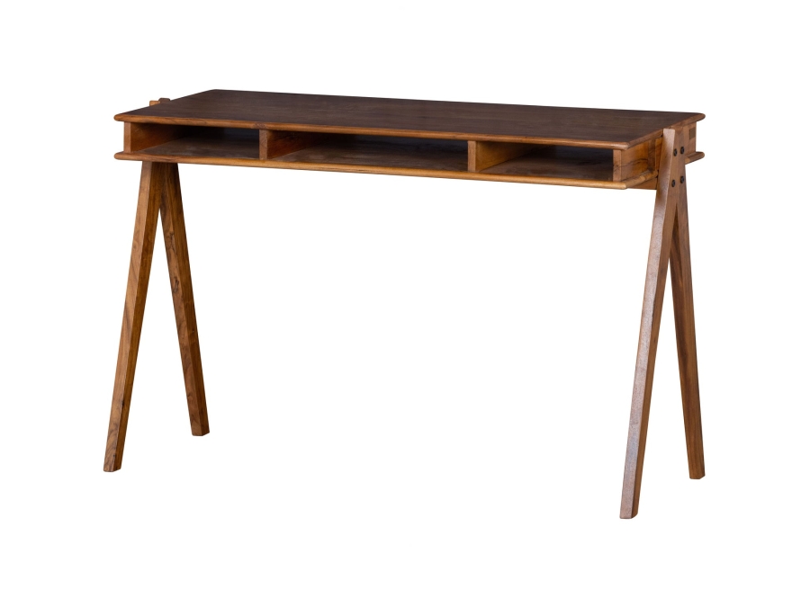 BePureHome Compartment bureau hout bruin