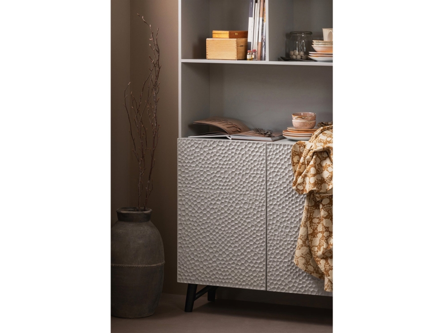 BePureHome Carved organic 2-deurs opbergkast - mist - Afbeelding 3