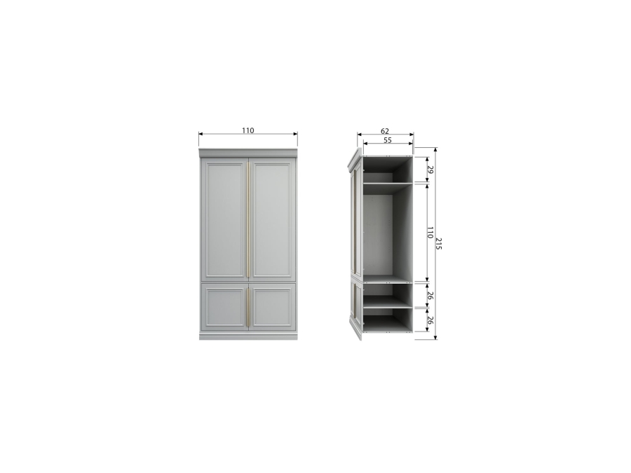 BePureHome Organize kast 62D grenen mist - Afbeelding 12
