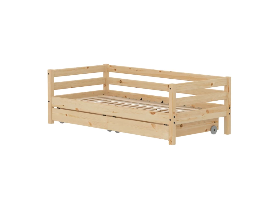 Flexa Classic RAW bedbank met opberglades 90x200 grenen
