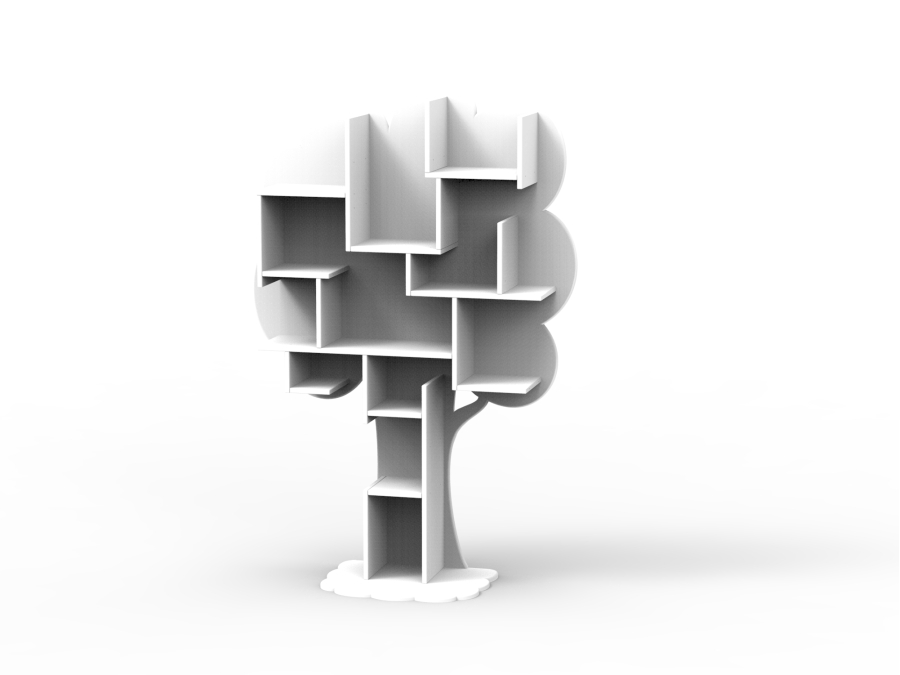 Mathy by Bols Louane boom boekenkast - wit