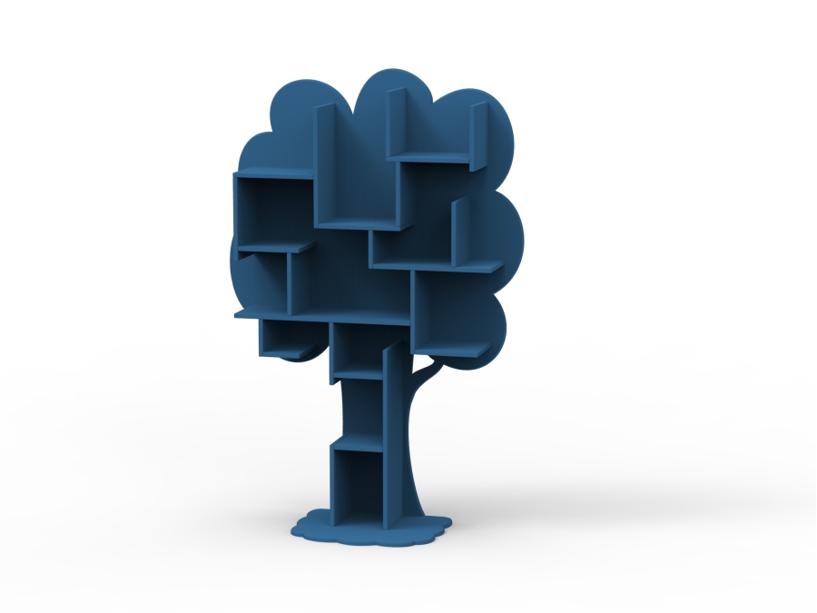 Mathy by Bols Louane boom boekenkast - atlantisch blauw