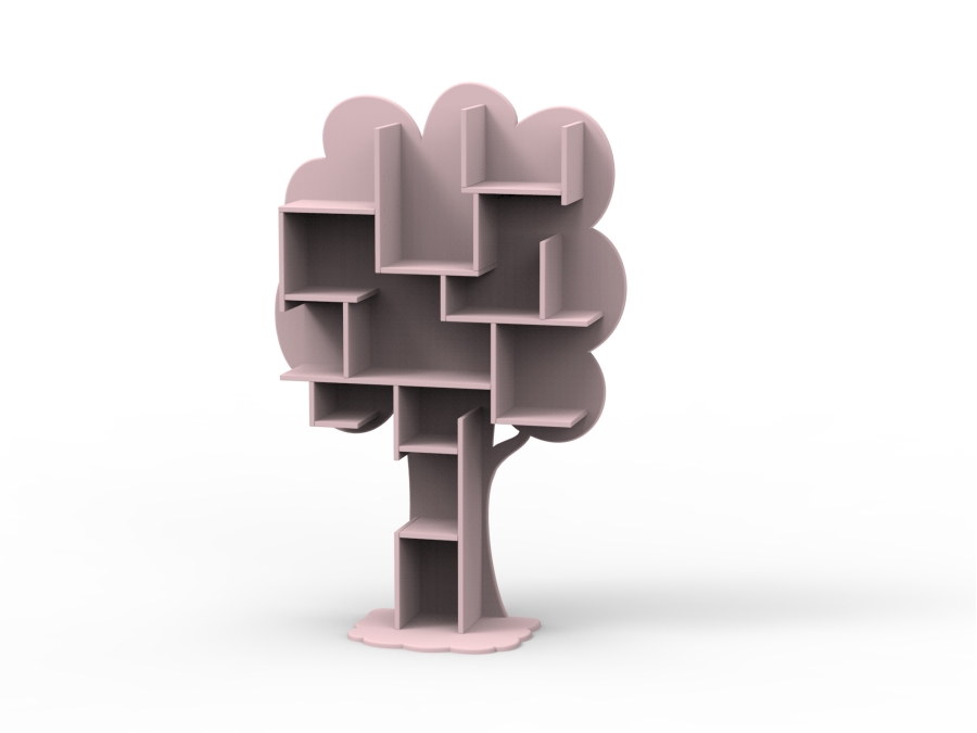 Mathy by Bols Louane boom boekenkast - winter roze