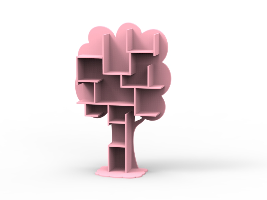 Mathy by Bols Louane boom boekenkast - zeer licht roze