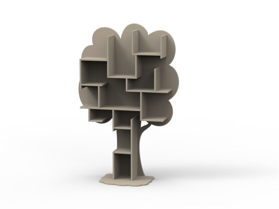Mathy by Bols Louane boom boekenkast - taupe