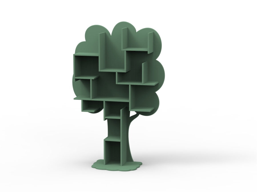 Mathy by Bols Louane boom boekenkast - jungle groen