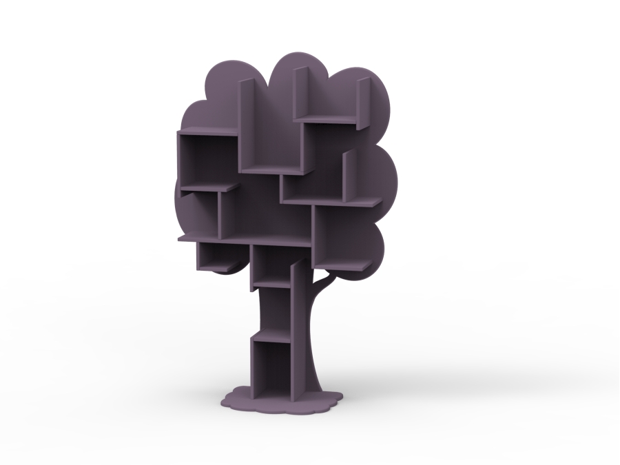 Mathy by Bols Louane boom boekenkast - cuberdon violet
