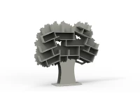Mathy by Bols Tess grote boom boekenkast - cement grijs