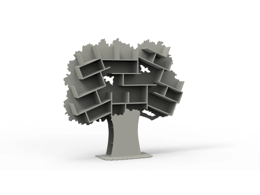 Mathy by Bols Tess grote boom boekenkast - cement grijs