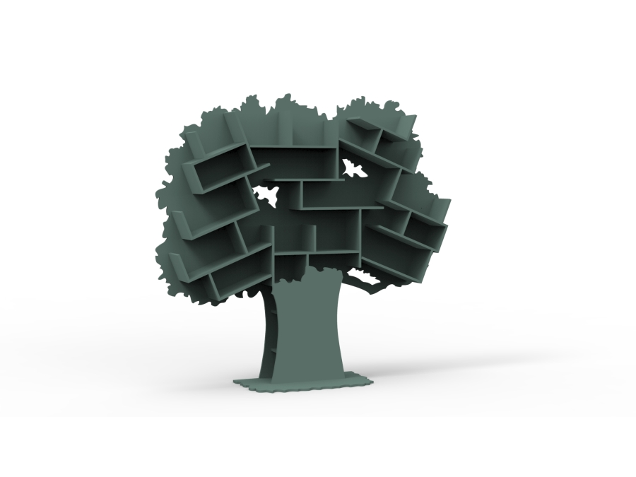 Mathy by Bols Tess grote boom boekenkast - donker grijs