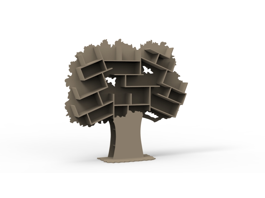 Mathy by Bols Tess grote boom boekenkast - vlas