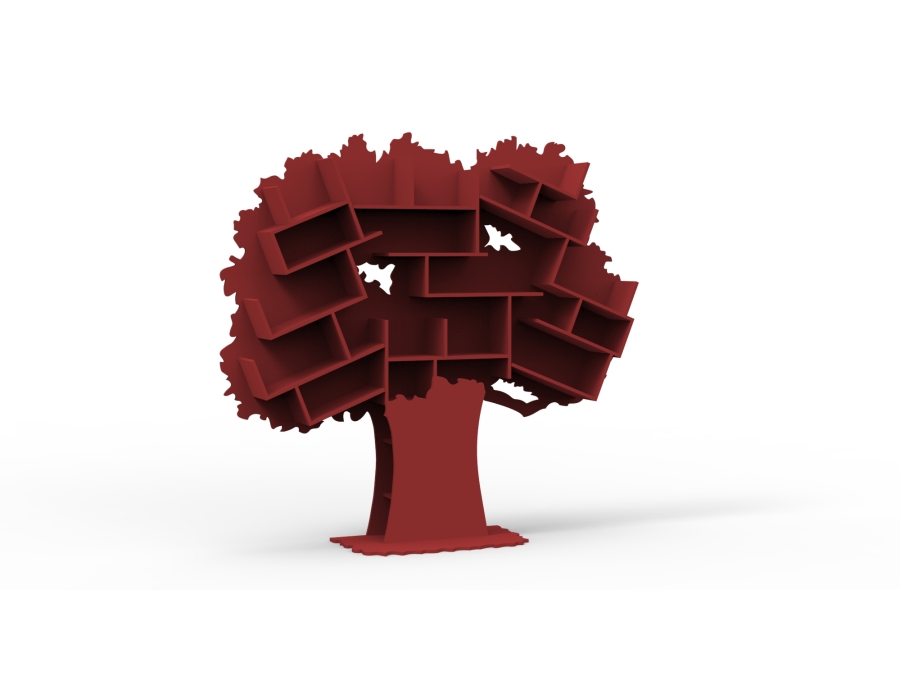 Mathy by Bols Tess grote boom boekenkast - marsala