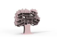 Mathy by Bols Tess grote boom boekenkast - winter roze