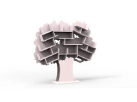 Mathy by Bols Tess grote boom boekenkast - poeder roze