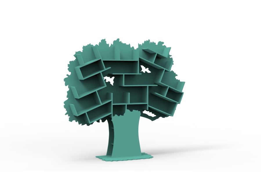 Mathy by Bols Tess grote boom boekenkast - licht groen