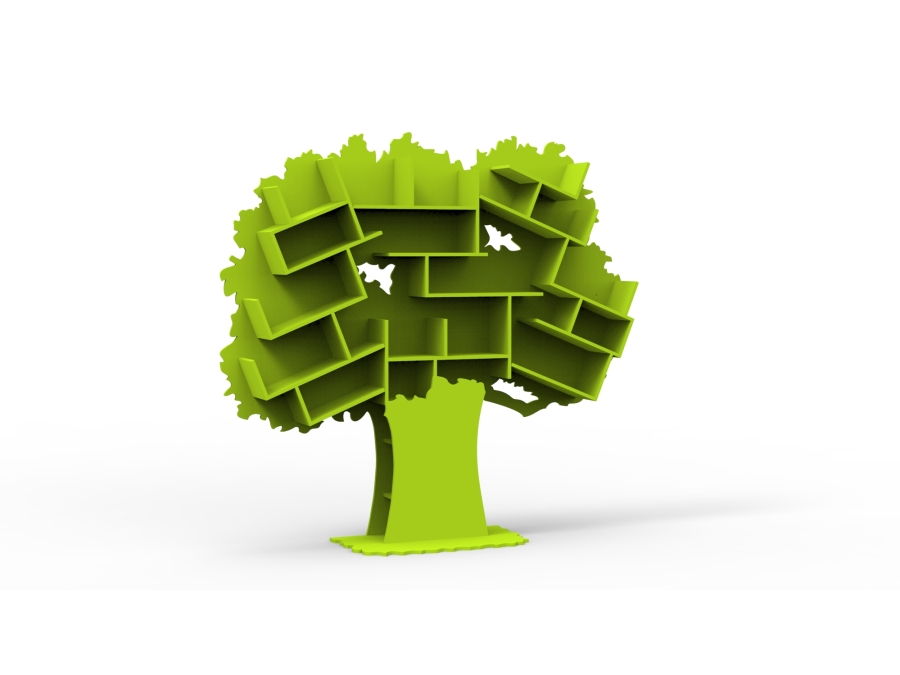 Mathy by Bols Tess grote boom boekenkast - appel groen