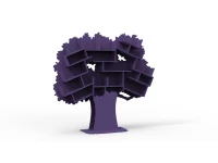 Mathy by Bols Tess grote boom boekenkast - cuberdon violet