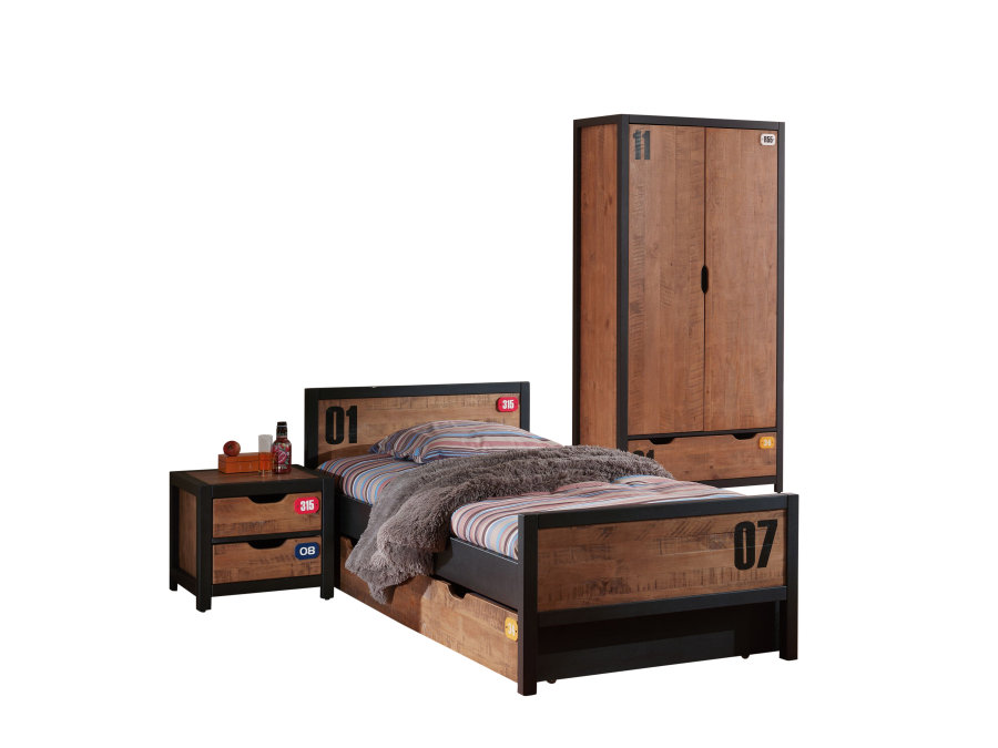 Vipack Daan complete kamer met 2-deurs kast