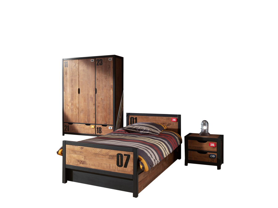 Vipack Daan complete kamer met 3-deurs kast
