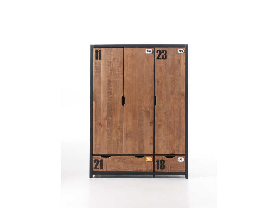Vipack Daan complete kamer met 3-deurs kast - Afbeelding 7