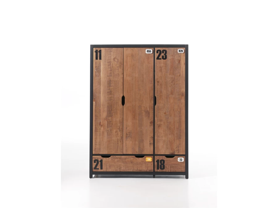 Vipack Daan complete kamer met 3-deurs kast - Afbeelding 7